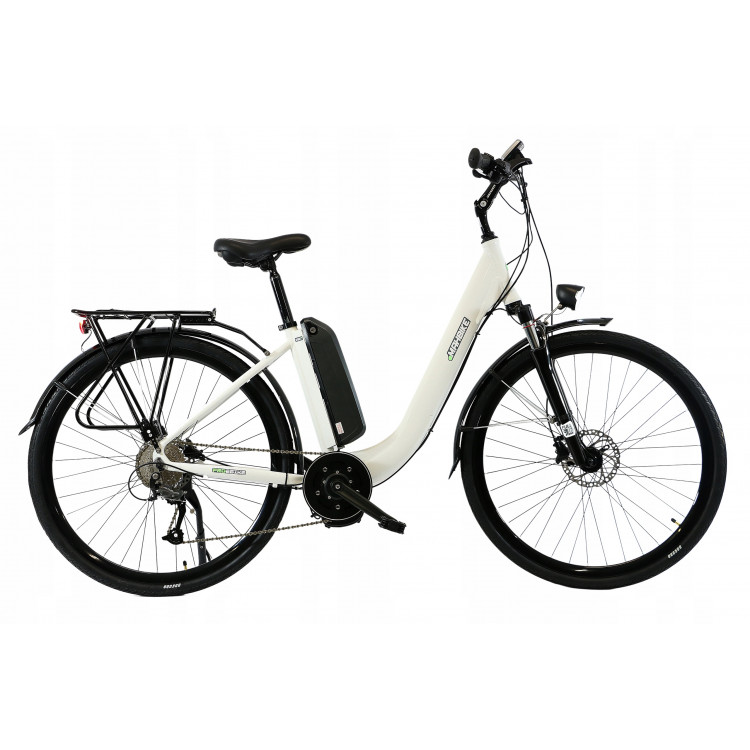 Elektro bicykel 28" Mahbike E-Mahbike 9S AM 360Wh 36V Digitálna 18" biela + AKU 10,4Ah